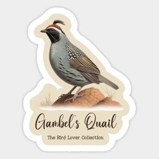 Gambel´s Quail - The Bird Lover Collection Sticker